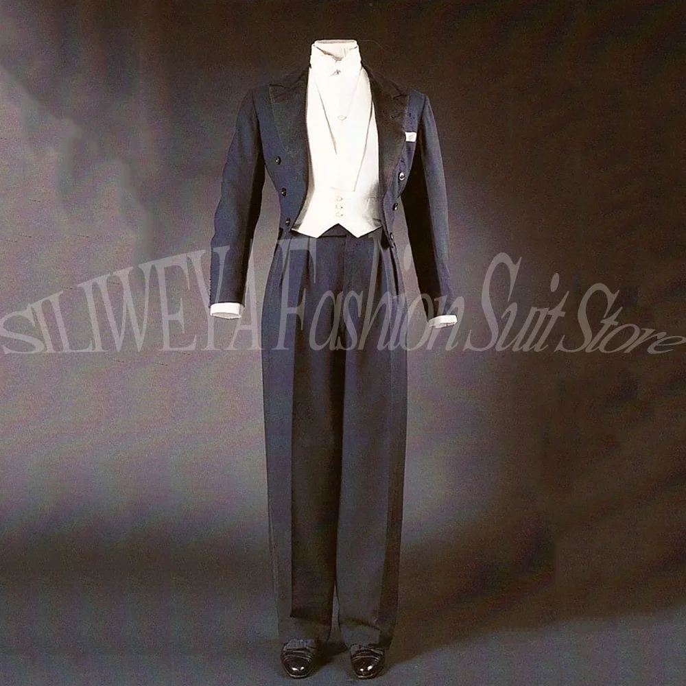 Luxury Men's Suit Black Jacket Pants White Vest Formal Pantsuits Evening Wedding Tuxedo New Style Short Blazer 3 Pcs Customized
Luxury Men's Suit Black Jacket Pants White Vest Formal Pantsuits Evening Wedding Tuxedo New Style Short Blazer 3 Pcs Customized
