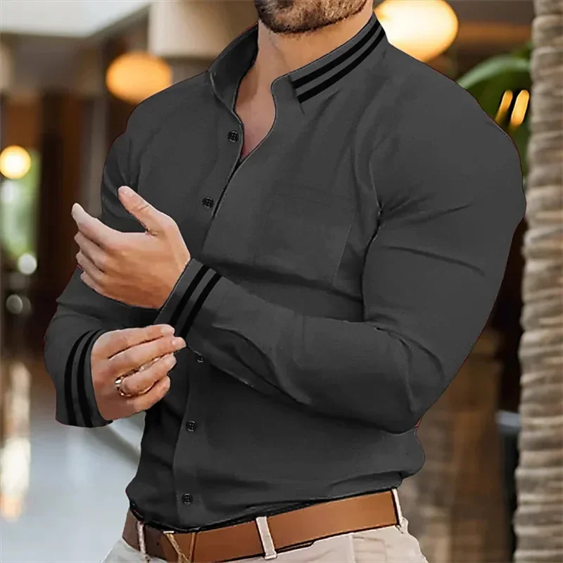 Men's long sleeved shirt casual shirt high-quality men's work travel fashion design sense men's 2024 new top
Men's long sleeved shirt casual shirt high-quality men's work travel fashion design sense men's 2024 new top