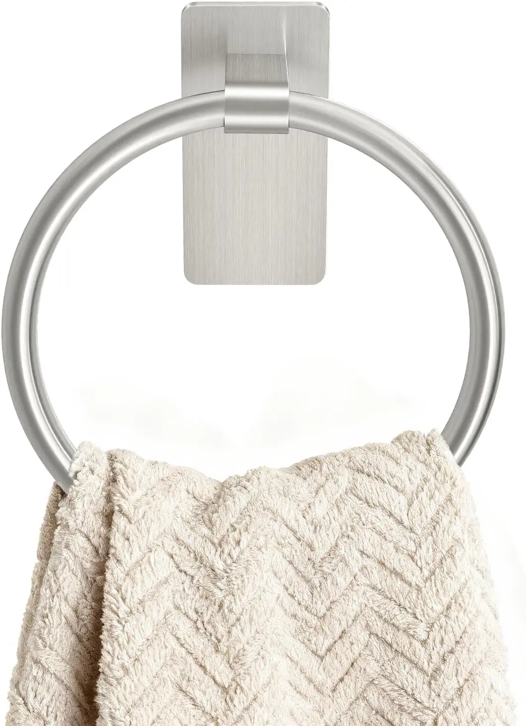 STWWO Brushed Nickel Towel Ring, Hand Towel Holder for Bathroom, Self Adhesive Hand Towel Rings for Bath, Kitchen, RV, No Drill Hole
STWWO Brushed Nickel Towel Ring, Hand Towel Holder for Bathroom, Self Adhesive Hand Towel Rings for Bath, Kitchen, RV, No Drill Hole