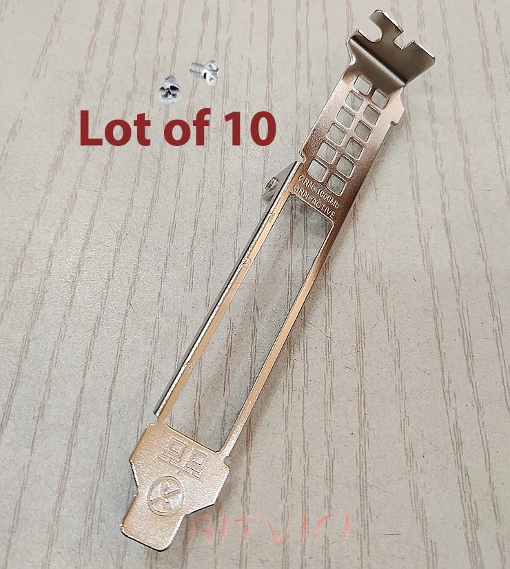 Lot of 10 Full Height High Profile Bracket for Broadcom 5719QP BCM5709c HP 331T DELL KH08P TMGR6 YGCV4
Lot of 10 Full Height High Profile Bracket for Broadcom 5719QP BCM5709c HP 331T DELL KH08P TMGR6 YGCV4