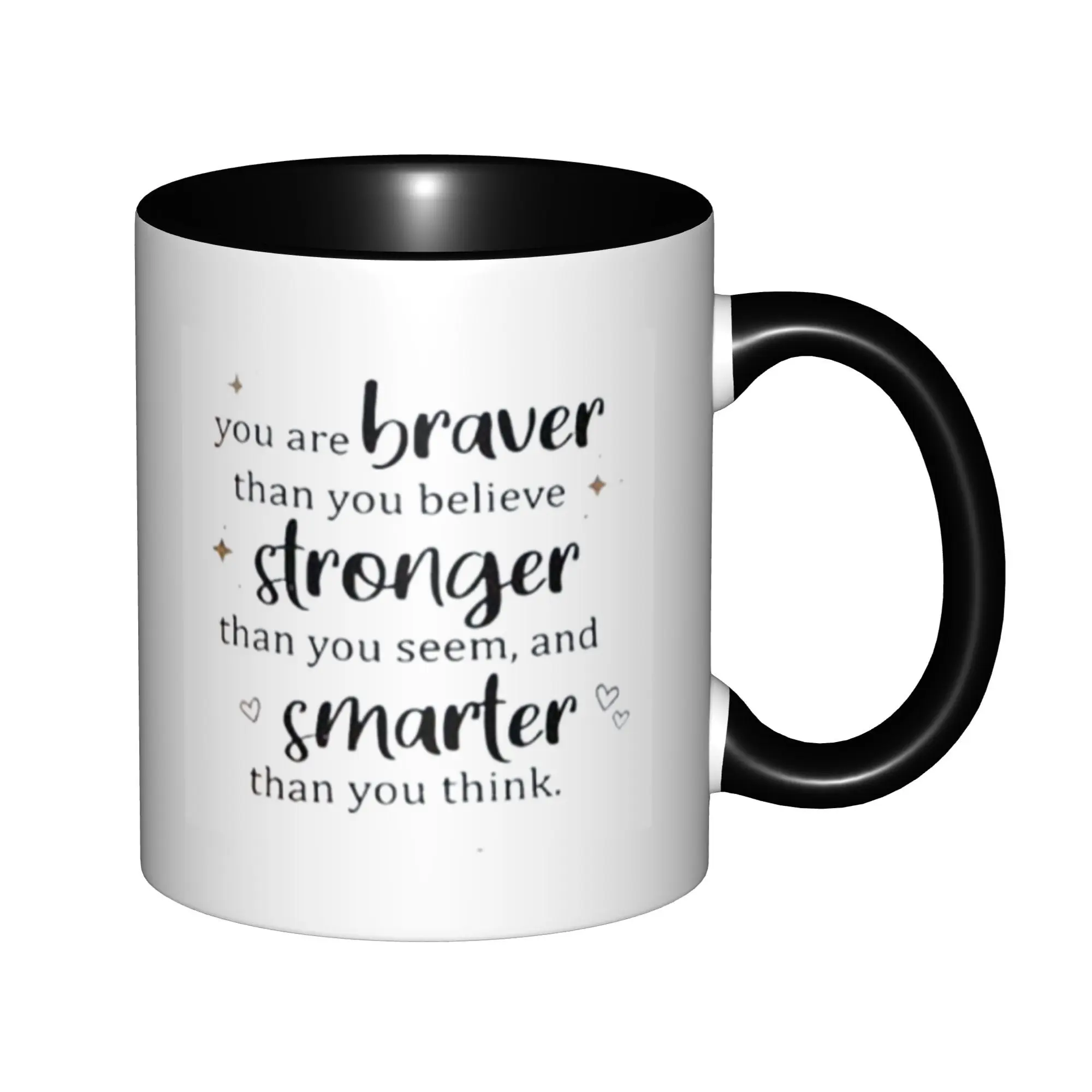 Кружки You Are Braver Than You Believe с черной ручкой, кофейные кружки на день рождения, керамические чайные чашки 11 унций,
Кружки You Are Braver Than You Believe с черной ручкой, кофейные кружки на день рождения, керамические чайные чашки 11 унций,