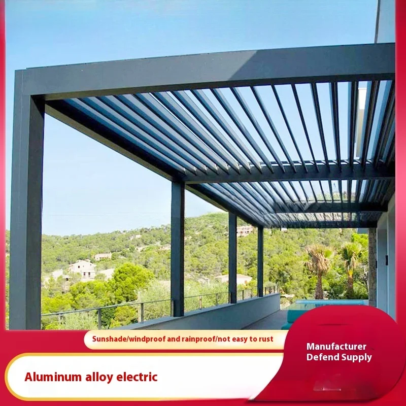 Aluminum Alloy Pavilion, Electric Louver Villa, Garden, Courtyard, Leisure, Intelligent Sunshade, Outdoor Pavilion
Aluminum Alloy Pavilion, Electric Louver Villa, Garden, Courtyard, Leisure, Intelligent Sunshade, Outdoor Pavilion