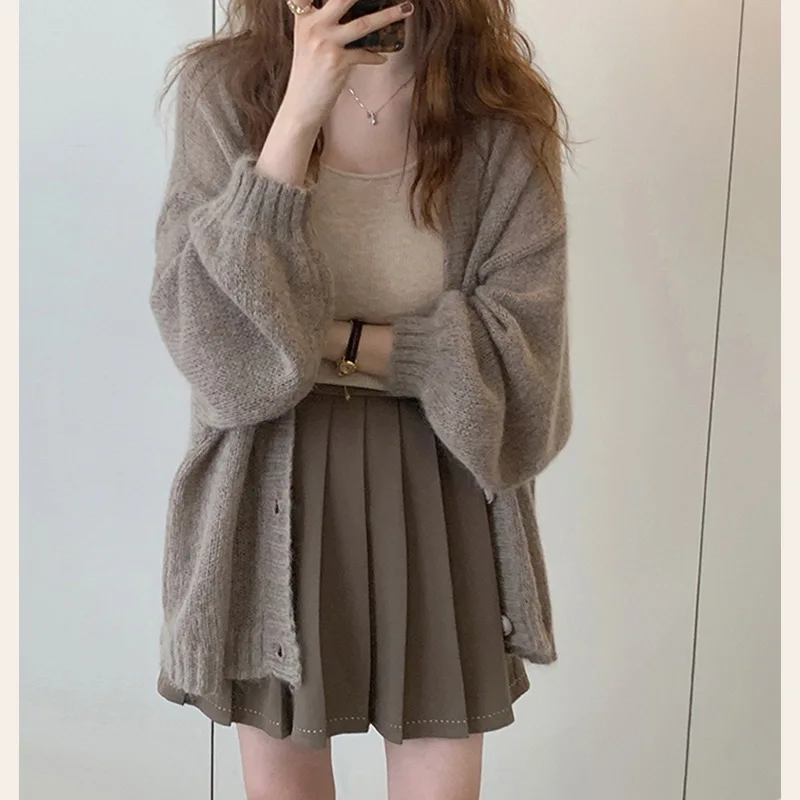 Soft Cozy Coffee Color Knitted Sweater Women's Autumn Winter Outer Thin Outerwear Long Sve Regular Length Commute Sle
Soft Cozy Coffee Color Knitted Sweater Women's Autumn Winter Outer Thin Outerwear Long Sve Regular Length Commute Sle