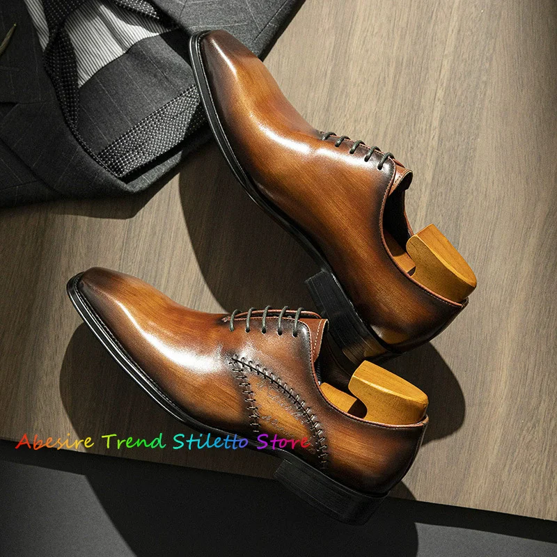 Luxury Leather Shoes for Men's Business Formal 2025 New Summer Casual Leather Handmade Oxford Shoes Groom's Wedding Shoes
Luxury Leather Shoes for Men's Business Formal 2025 New Summer Casual Leather Handmade Oxford Shoes Groom's Wedding Shoes