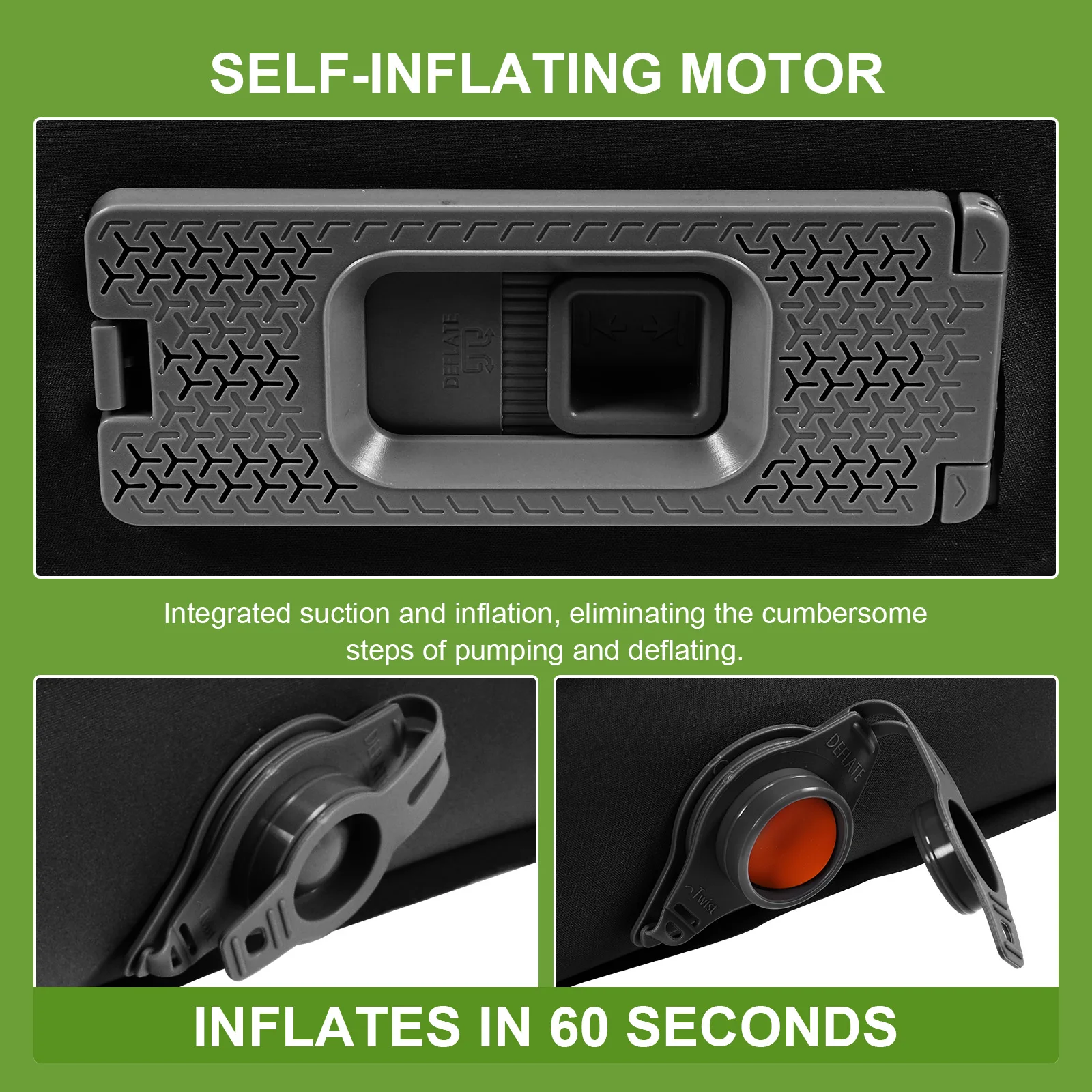 Single Automatic Inflatable Mat with Pump Portable Camping Inflatable Pad Compact Camping Air Mattress for Backpacking Car Tent
Single Automatic Inflatable Mat with Pump Portable Camping Inflatable Pad Compact Camping Air Mattress for Backpacking Car Tent