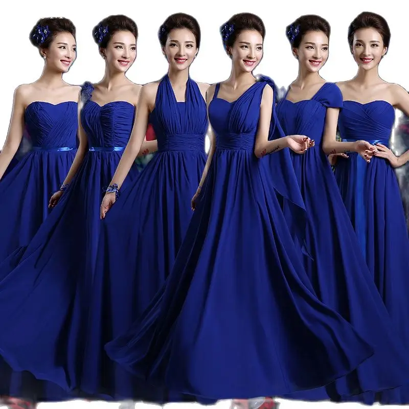 Customized Royal Blue Bridesmaid Dresses Chiffon Long Wedding Party Dress Women Gradaution Gown Lace Up Back Formal Prom Robe
Customized Royal Blue Bridesmaid Dresses Chiffon Long Wedding Party Dress Women Gradaution Gown Lace Up Back Formal Prom Robe