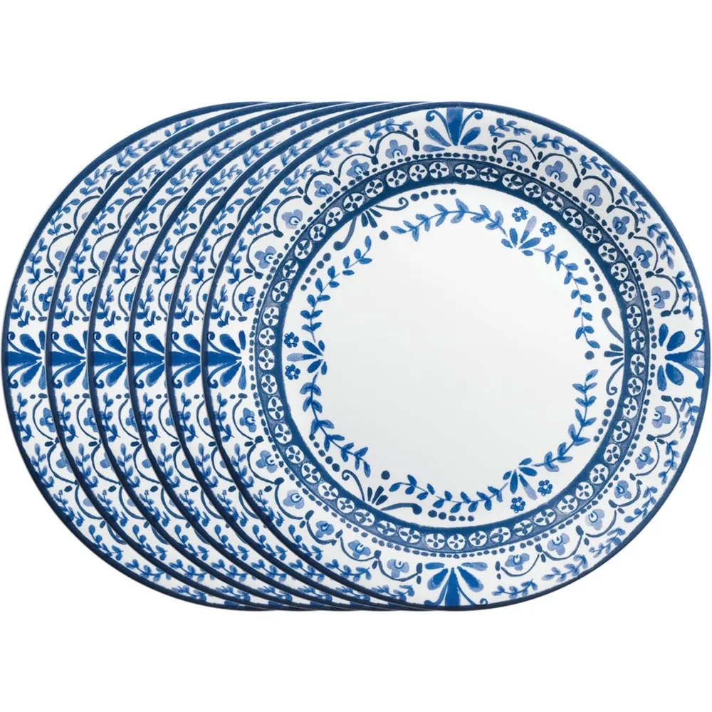 Трехслойный набор обеденных тарелок Corelle Vitrelle из 6 предметов — легкий, устойчивый к сколам, круглый дизайн Portofino
Трехслойный набор обеденных тарелок Corelle Vitrelle из 6 предметов — легкий, устойчивый к сколам, круглый дизайн Portofino