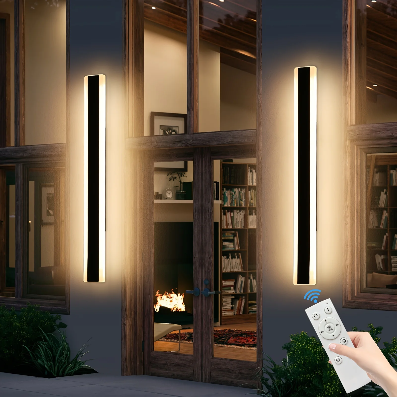 Modern Dimmable Outdoor Wall Sconce - 3000K/4500K/6000K, & Rustproof, Adjustable Brightness 10%-100%, Includes Remote Control
Modern Dimmable Outdoor Wall Sconce - 3000K/4500K/6000K, & Rustproof, Adjustable Brightness 10%-100%, Includes Remote Control