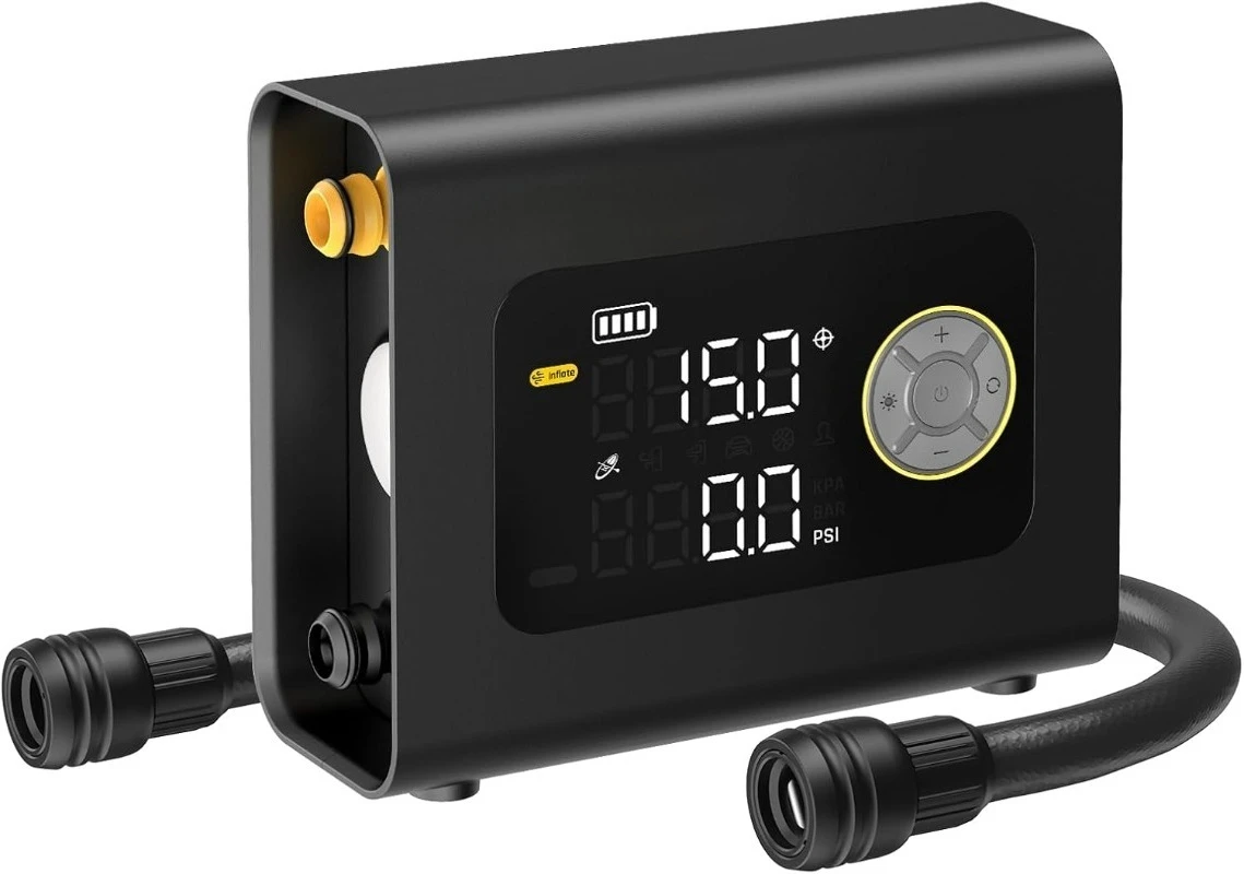 X9 Cross 4X Portable Tire Inflator, Paddle Board Pump | Max 75PSI with Auto-Off, Deflation | Air Pump with Light and Pow
X9 Cross 4X Portable Tire Inflator, Paddle Board Pump | Max 75PSI with Auto-Off, Deflation | Air Pump with Light and Pow