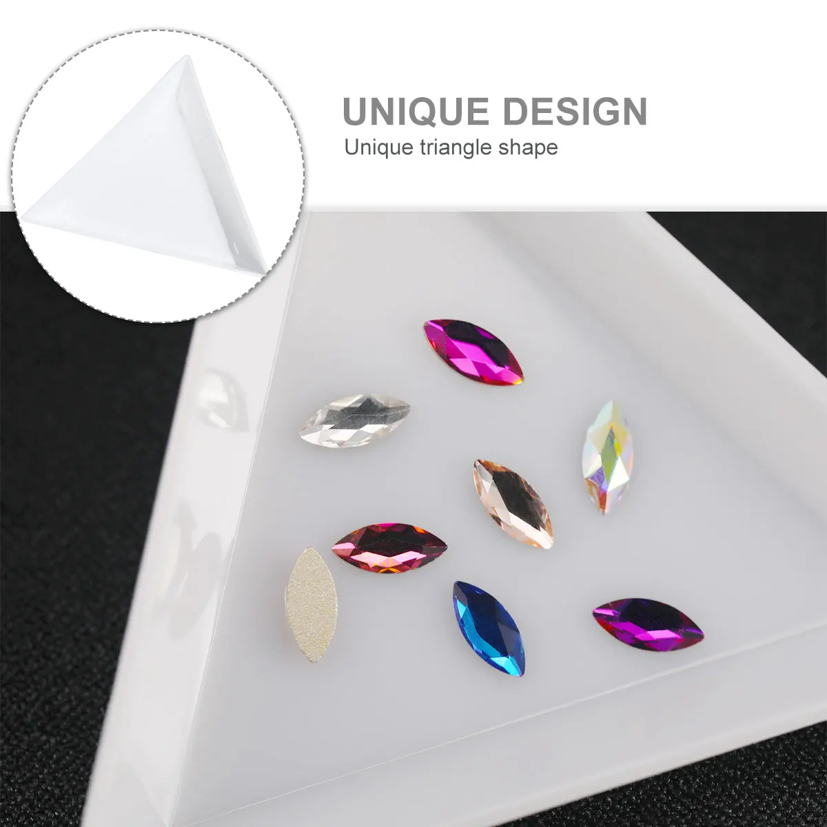10pcs Jewelry Storage Trays Beads Sorting Triangle Plastic Plates Rhinestones Organizer White Stackable Lightweight for DIY
10pcs Jewelry Storage Trays Beads Sorting Triangle Plastic Plates Rhinestones Organizer White Stackable Lightweight for DIY