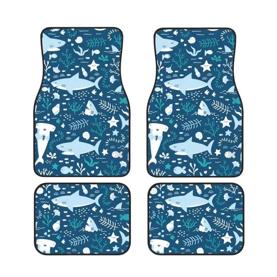 4-Piece Shark Print All Weather Car Floor Mats Universal Fit For SUV Truck Van
4-Piece Shark Print All Weather Car Floor Mats Universal Fit For SUV Truck Van