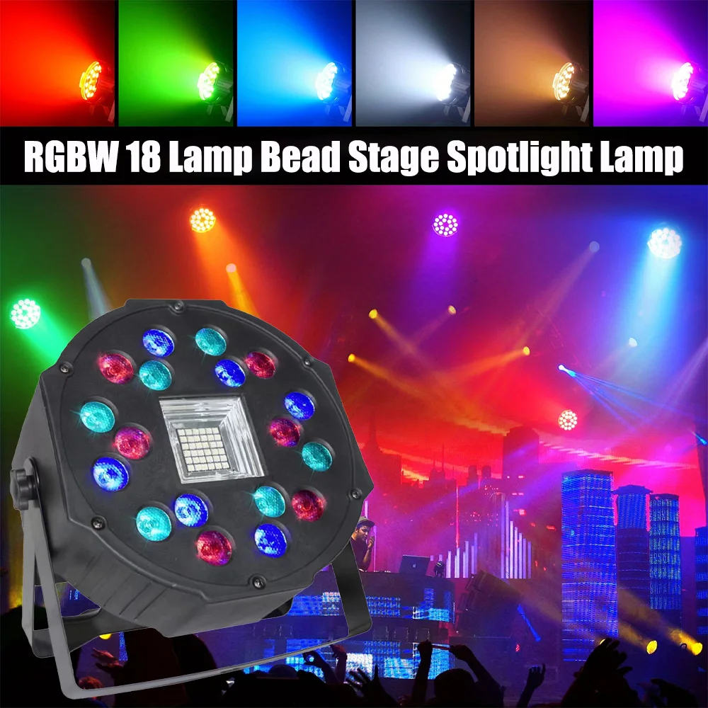 18LED Stage Lights DMX 512 With Sound Activated Par Uplights For Wedding Birthday Christmas Music Show Dance Party Bar Lighting
18LED Stage Lights DMX 512 With Sound Activated Par Uplights For Wedding Birthday Christmas Music Show Dance Party Bar Lighting