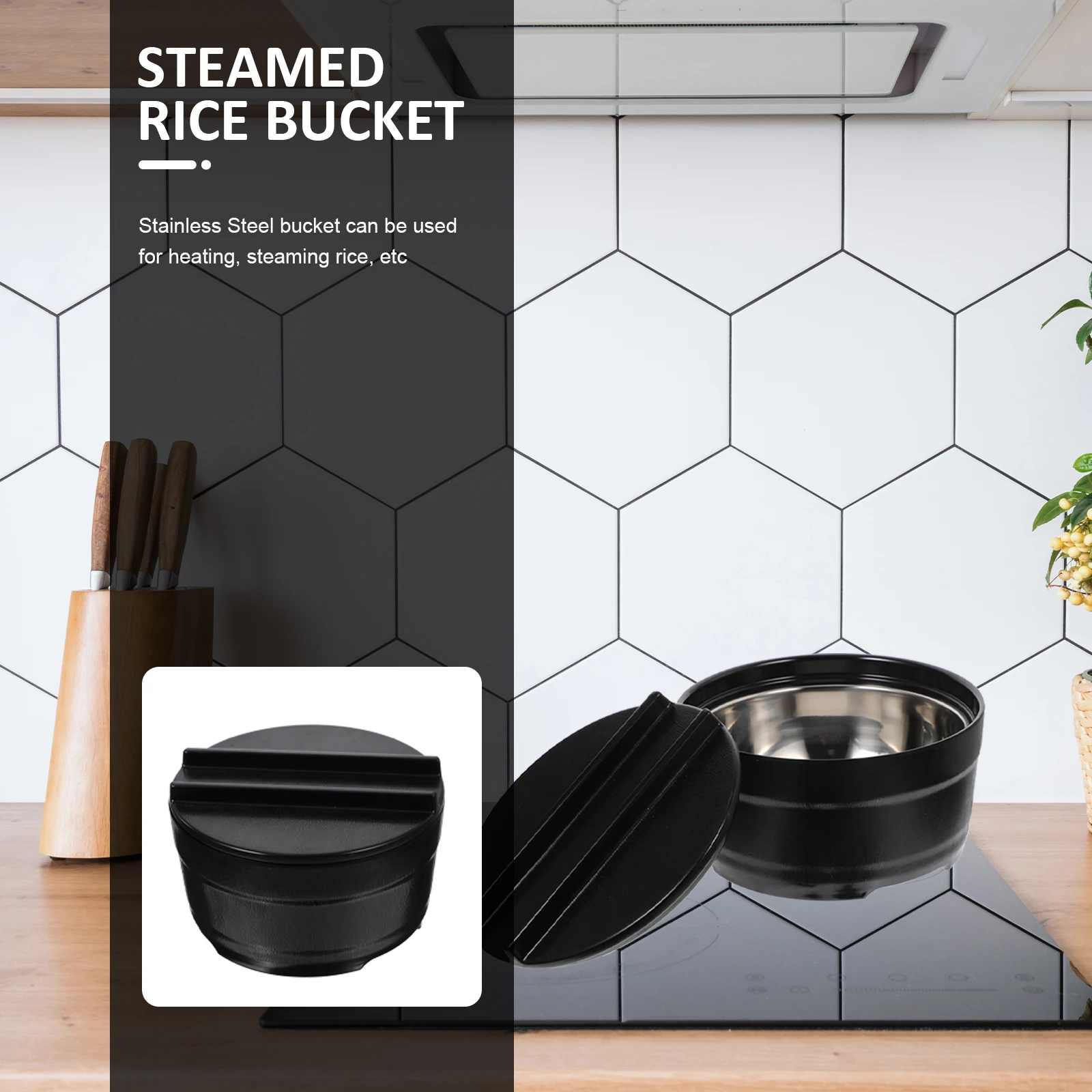 Wooden Food Containers Lids Buckets Stainless Steel Household Steamed Rice Holder Smooth Surface Kitchen Accessory Thermal
Wooden Food Containers Lids Buckets Stainless Steel Household Steamed Rice Holder Smooth Surface Kitchen Accessory Thermal