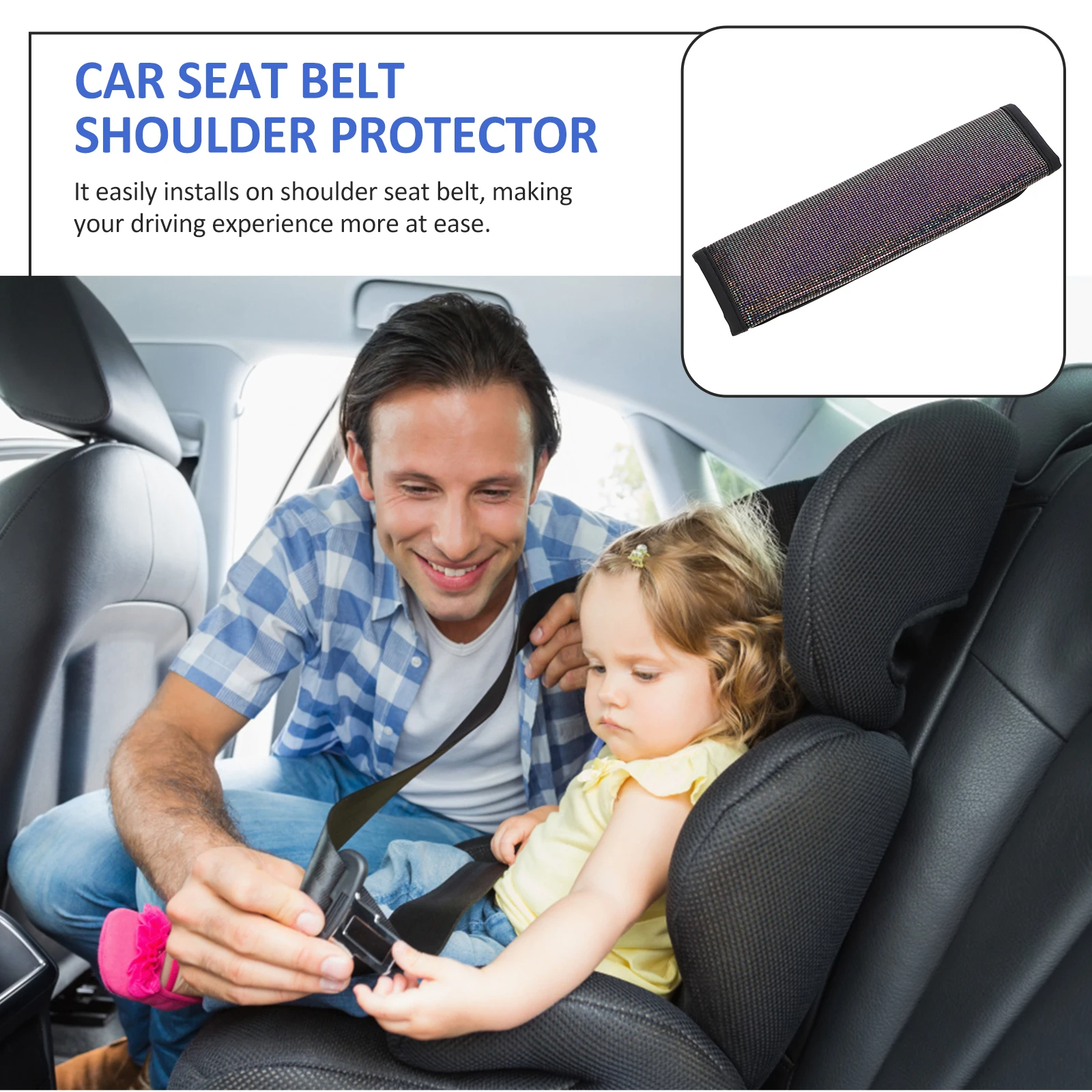 Bling Safety Belt Shoulder Protector Cushion Diamond Decorative Cover For Women Sparkly Accessories Non-Slip Breathable
Bling Safety Belt Shoulder Protector Cushion Diamond Decorative Cover For Women Sparkly Accessories Non-Slip Breathable