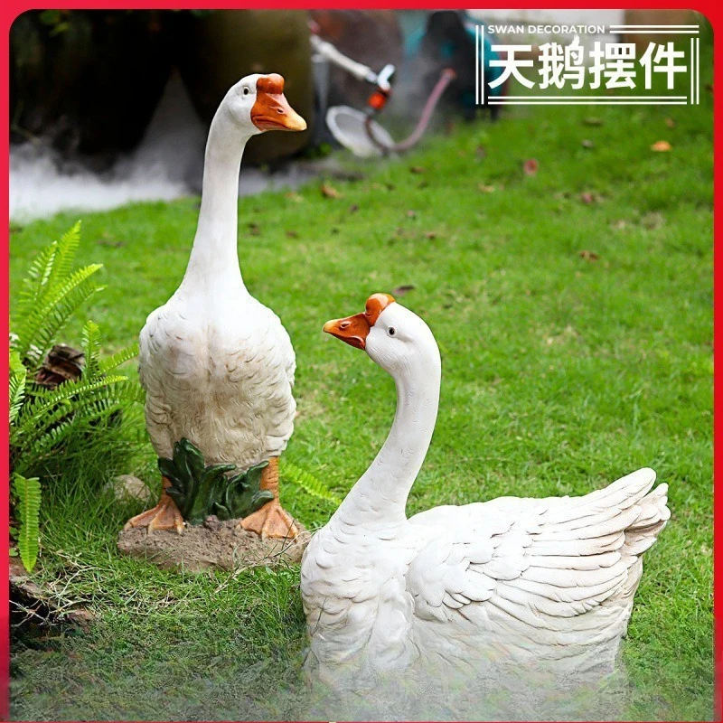 Садовое уличное украшение, имитация большого белого гуся, животное, двор, пасторальный орнамент из смолы, элегантный орнамент ручной работы 
Садовое уличное украшение, имитация большого белого гуся, животное, двор, пасторальный орнамент из смолы, элегантный орнамент ручной работы