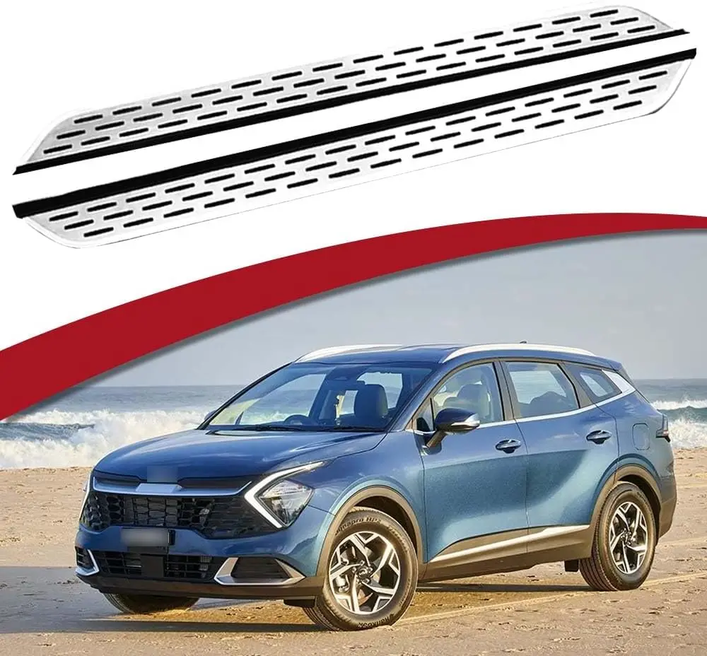 Fixed Running Boards Side Steps Foot Protector Peal Nerf Bar Accessories with Brackets Fits for KIA Sportage 2023 2024 2025
Fixed Running Boards Side Steps Foot Protector Peal Nerf Bar Accessories with Brackets Fits for KIA Sportage 2023 2024 2025