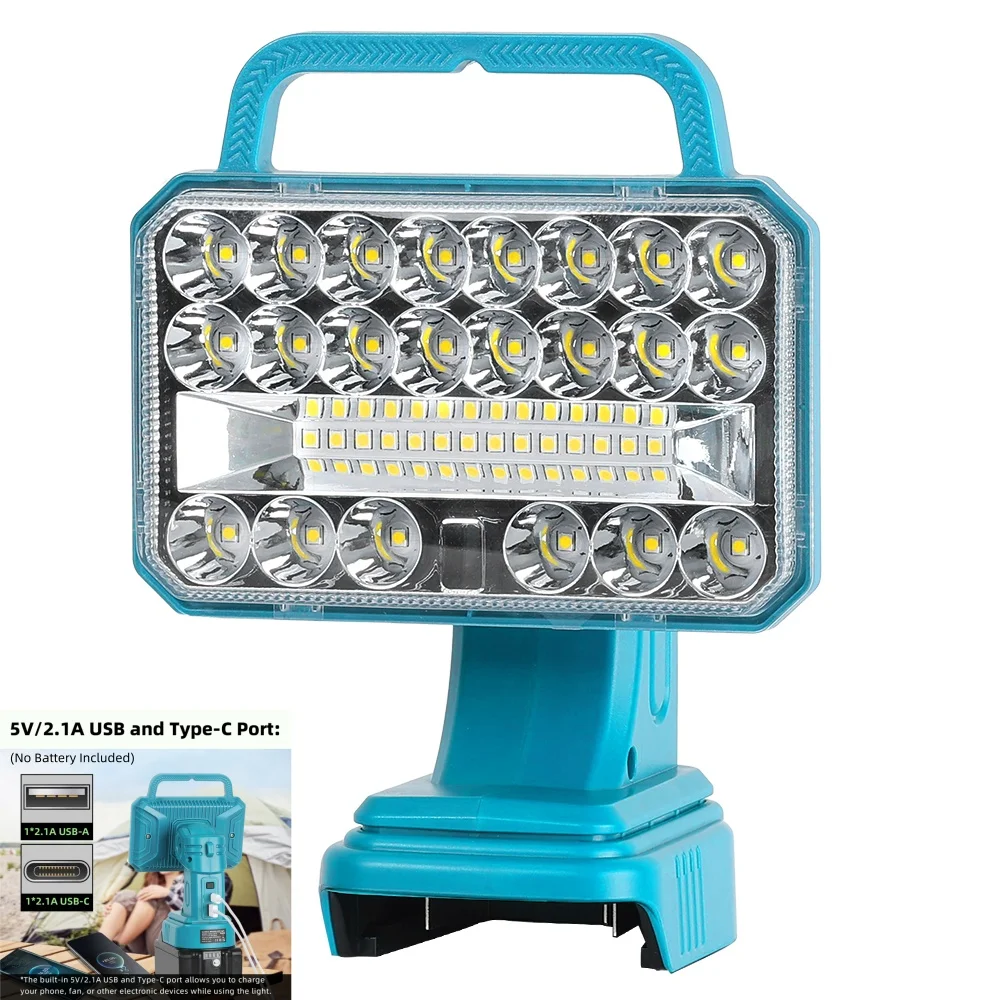 2000LM LED Work Light for Makita 18V,USB&Type-C Port, for Emergencies, Camping, Outdoor, Indoor (Battery Not Included)
2000LM LED Work Light for Makita 18V,USB&Type-C Port, for Emergencies, Camping, Outdoor, Indoor (Battery Not Included)