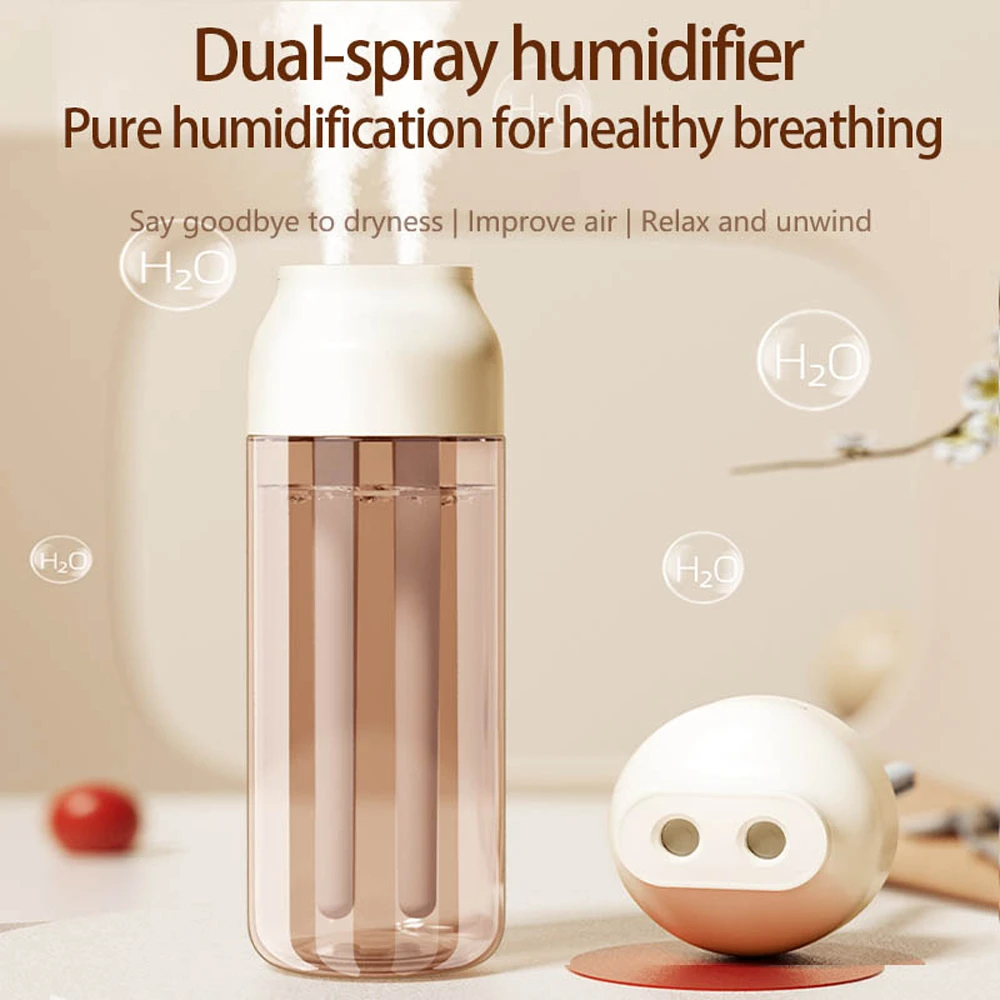 USB Dual Nozzle Air Purifier Ultrasonic Humidifier Silent 500ml Large Capacity Mist Maker for Home Office Purification Nebulizer
USB Dual Nozzle Air Purifier Ultrasonic Humidifier Silent 500ml Large Capacity Mist Maker for Home Office Purification Nebulizer