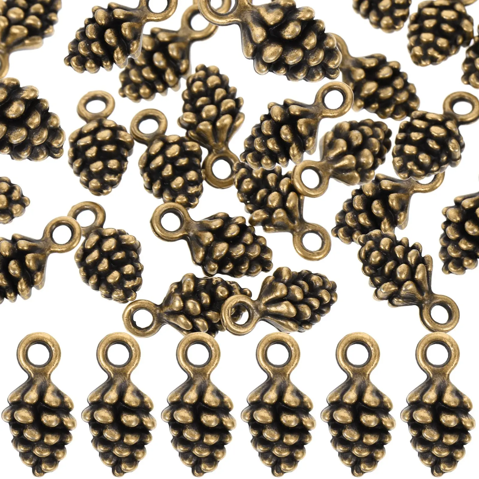 60 Retro Cone Pendants Alloy 3D Pine Cone Charms DIY Jewelry Charms for Necklaces Bracelets Earrings Crafts Accessories
60 Retro Cone Pendants Alloy 3D Pine Cone Charms DIY Jewelry Charms for Necklaces Bracelets Earrings Crafts Accessories