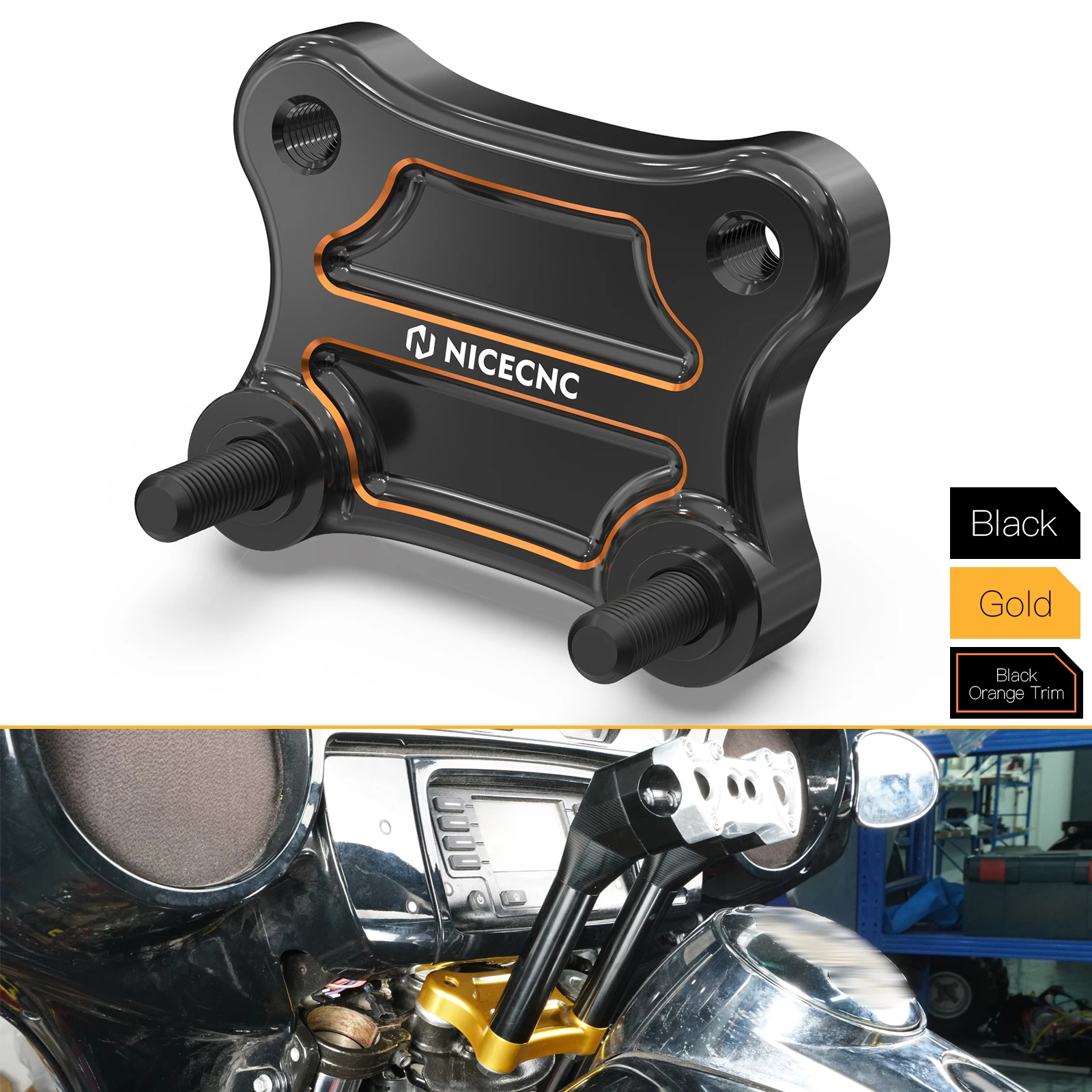 For 2014-2021 Harley CVO Limited 1" Rise 2.5" Handlebar Riser Pullback Plate for Harley Electra Glide Police FLHTP 2010-2018
For 2014-2021 Harley CVO Limited 1" Rise 2.5" Handlebar Riser Pullback Plate for Harley Electra Glide Police FLHTP 2010-2018