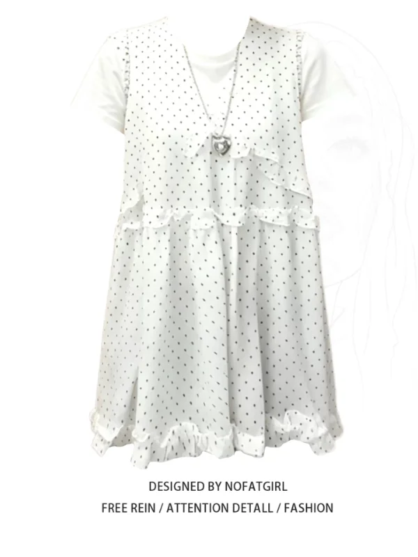 plus Size Women's Sweet Polka Dot Vest Set Summer Loose Slimming Age-Defying Two-Piece Suit Casual Commute Style round Neck
plus Size Women's Sweet Polka Dot Vest Set Summer Loose Slimming Age-Defying Two-Piece Suit Casual Commute Style round Neck