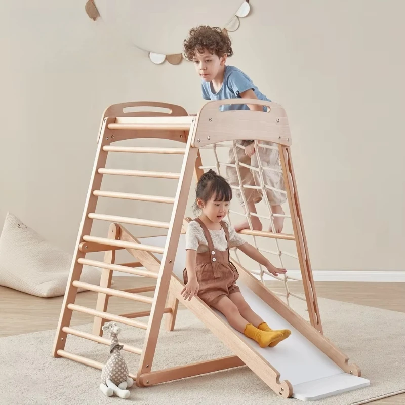 Small indoor children's jungle gym wooden children's climbing frame
Small indoor children's jungle gym wooden children's climbing frame