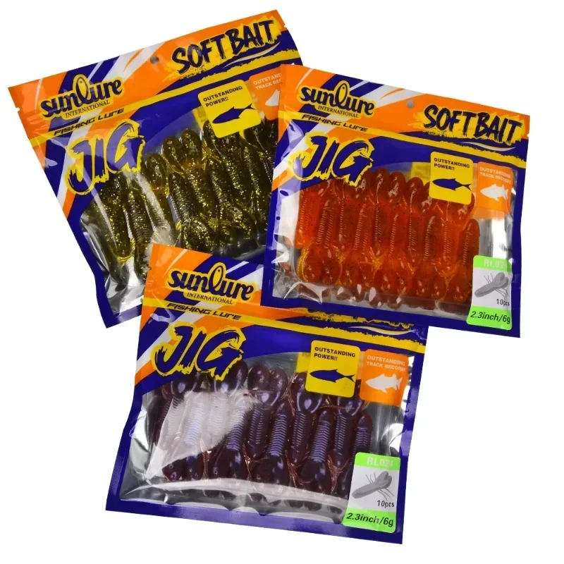 10PC/Bag Ribbed Insect Design Biomimetic Soft Lures Slow Sinking Potato Style Bait for Sea Bass Trout Fishing Tackle
10PC/Bag Ribbed Insect Design Biomimetic Soft Lures Slow Sinking Potato Style Bait for Sea Bass Trout Fishing Tackle