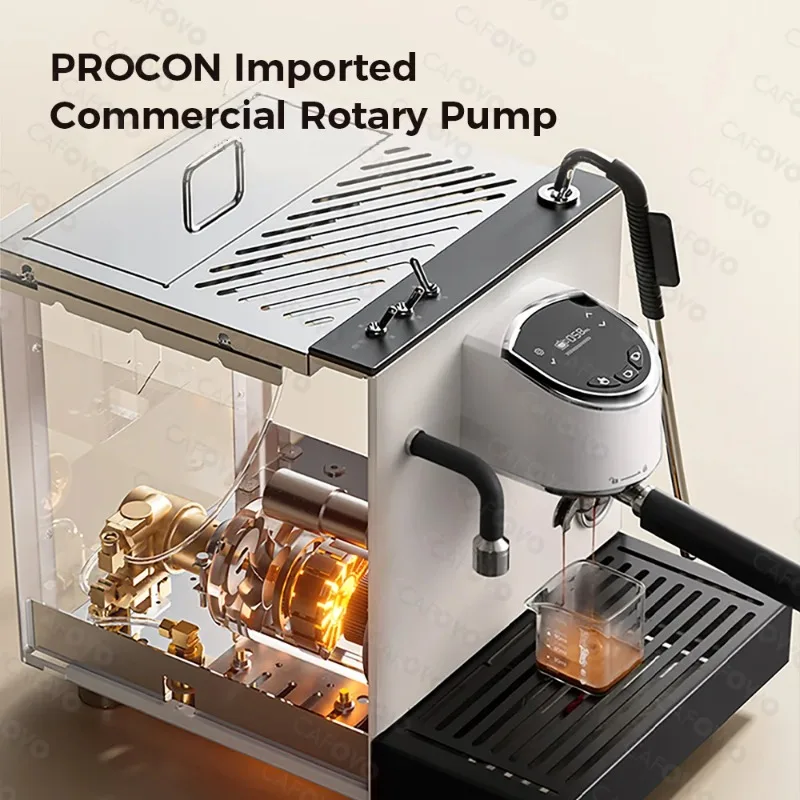 【Best Choice】E137 9Bar Semi-Auto Coffee Machine Rotary Pump Dual-storage boiler Flow Meter PID PTC Temperature Control Es
【Best Choice】E137 9Bar Semi-Auto Coffee Machine Rotary Pump Dual-storage boiler Flow Meter PID PTC Temperature Control Es