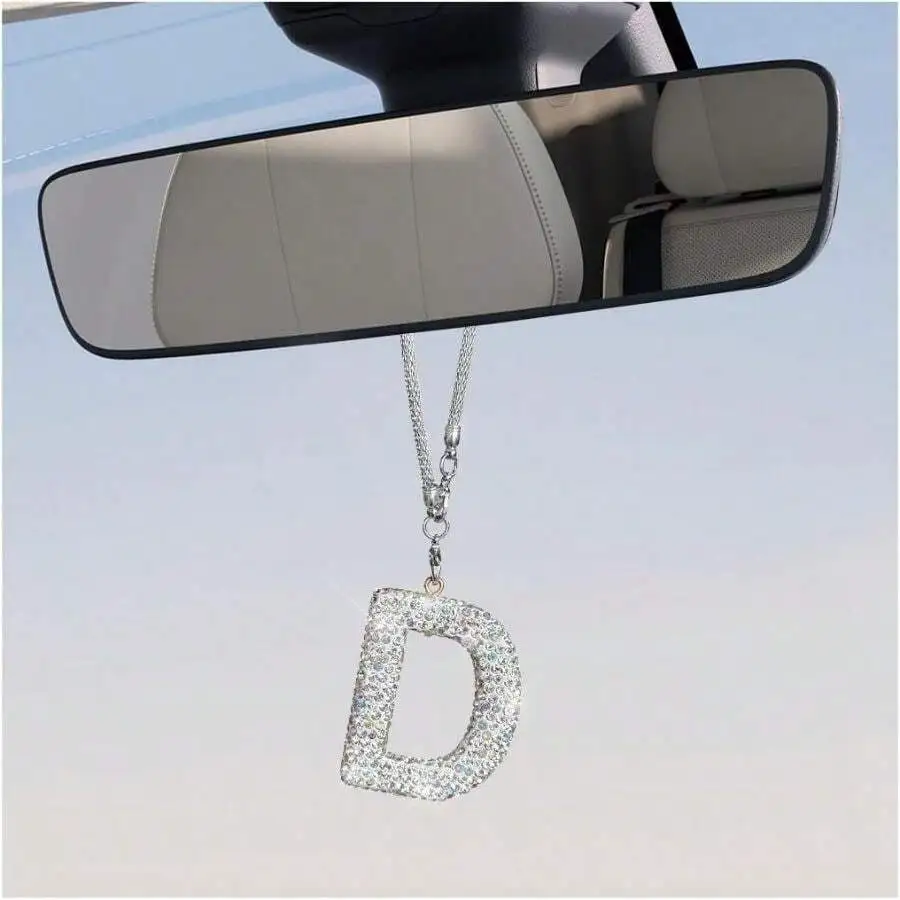 Car Rear View Mirror Ornament, Cute Letter Pendant Lucky Rearview Hanger(Letter D)
Car Rear View Mirror Ornament, Cute Letter Pendant Lucky Rearview Hanger(Letter D)