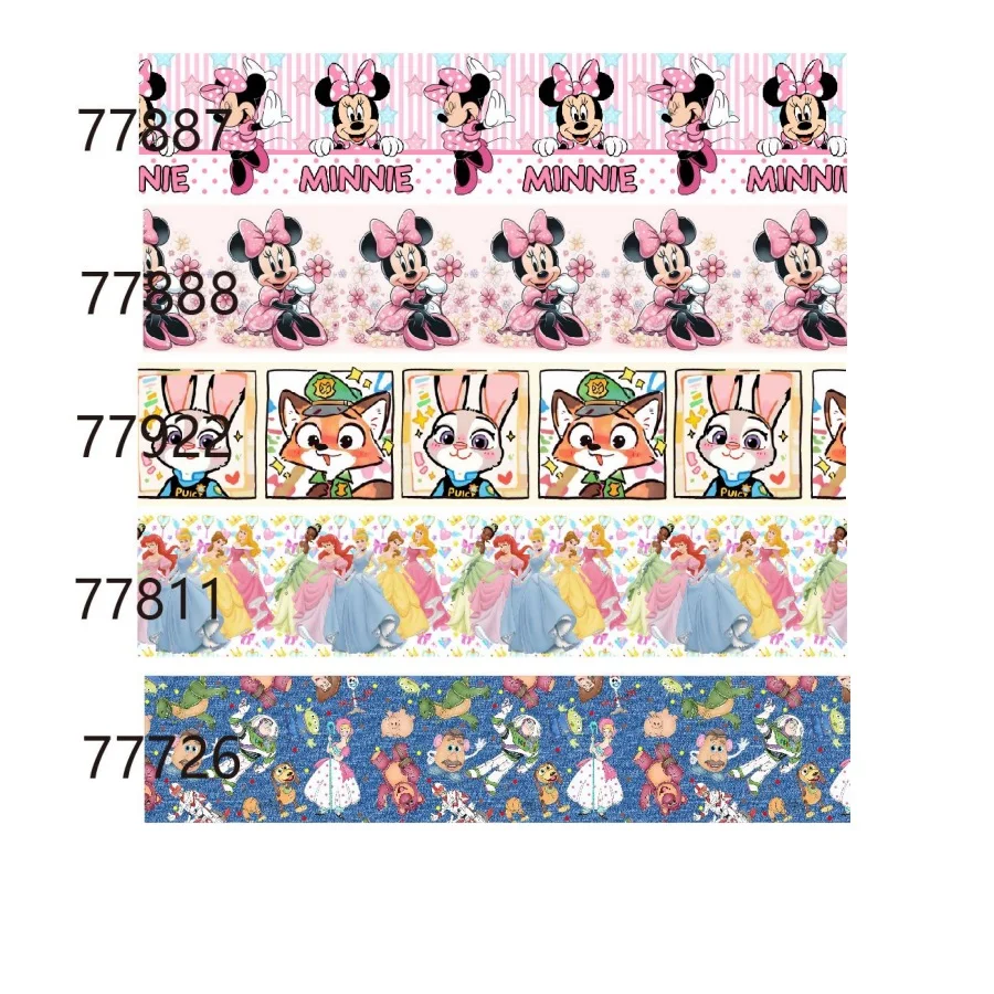 Minnie Mouse Ribbon Printed Disney Cartoon Grosgrain Ribbon 50Yards for Hairbows Craft Materials DIY Accessories
Minnie Mouse Ribbon Printed Disney Cartoon Grosgrain Ribbon 50Yards for Hairbows Craft Materials DIY Accessories