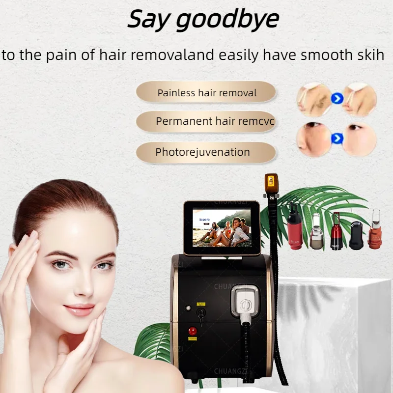 Portable professional diode ice titanium laser body hair removal machine 808 755 Alexandrite equipment 3-wave permanent
Portable professional diode ice titanium laser body hair removal machine 808 755 Alexandrite equipment 3-wave permanent