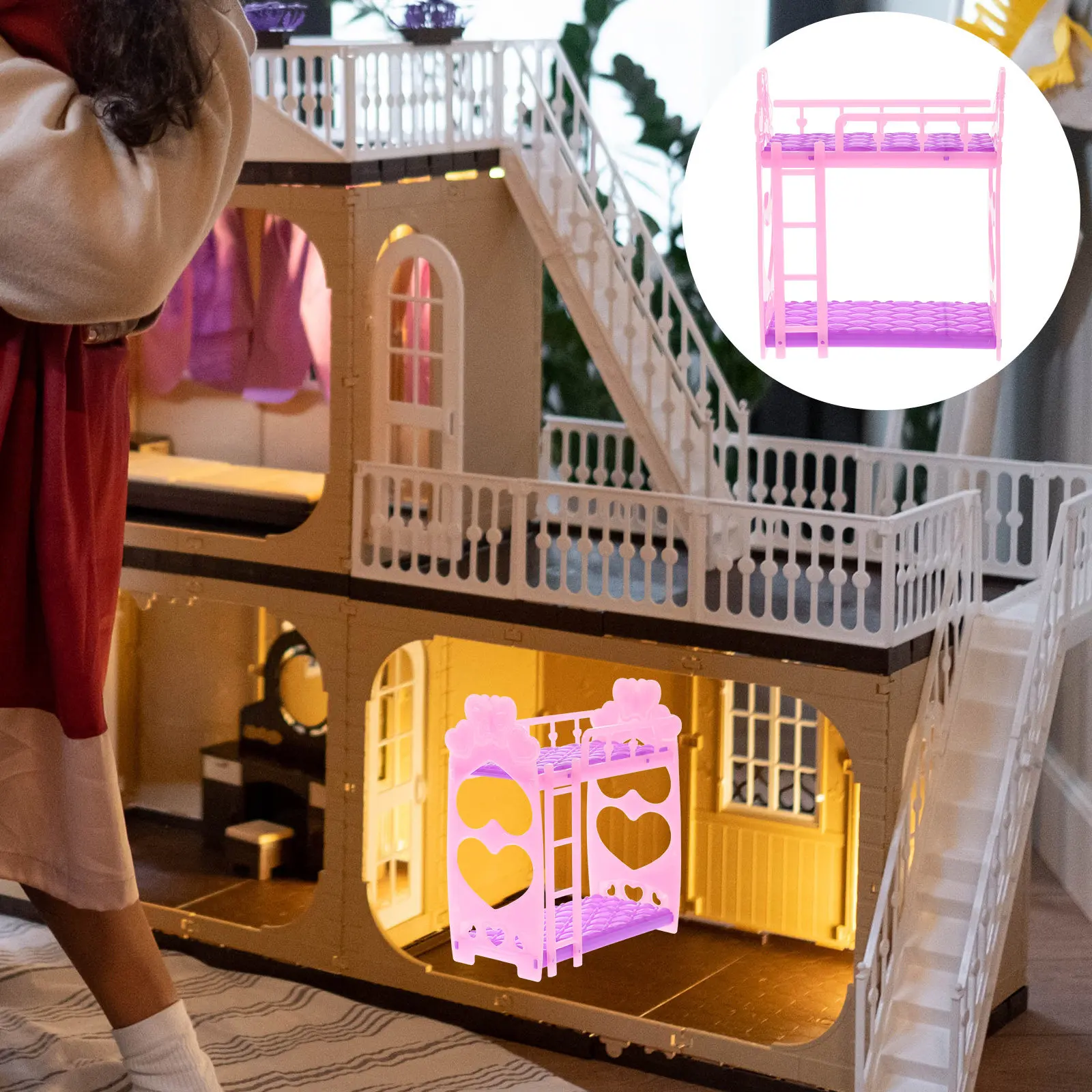 Miniature Bunk Bed Furniture Micro Scene Fun Creative Kids Gift Bedroom Decoration Bunk Bed Mini Furniture
Miniature Bunk Bed Furniture Micro Scene Fun Creative Kids Gift Bedroom Decoration Bunk Bed Mini Furniture