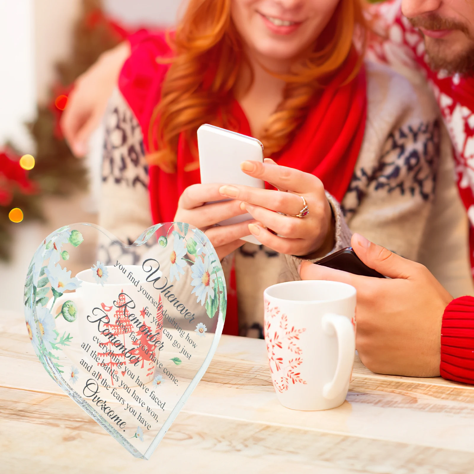 Acrylic Heart Centerpiece Stable Desktop Ornament Inspirational Motivational Quote Heart Shape Sign Home Decoration
Acrylic Heart Centerpiece Stable Desktop Ornament Inspirational Motivational Quote Heart Shape Sign Home Decoration