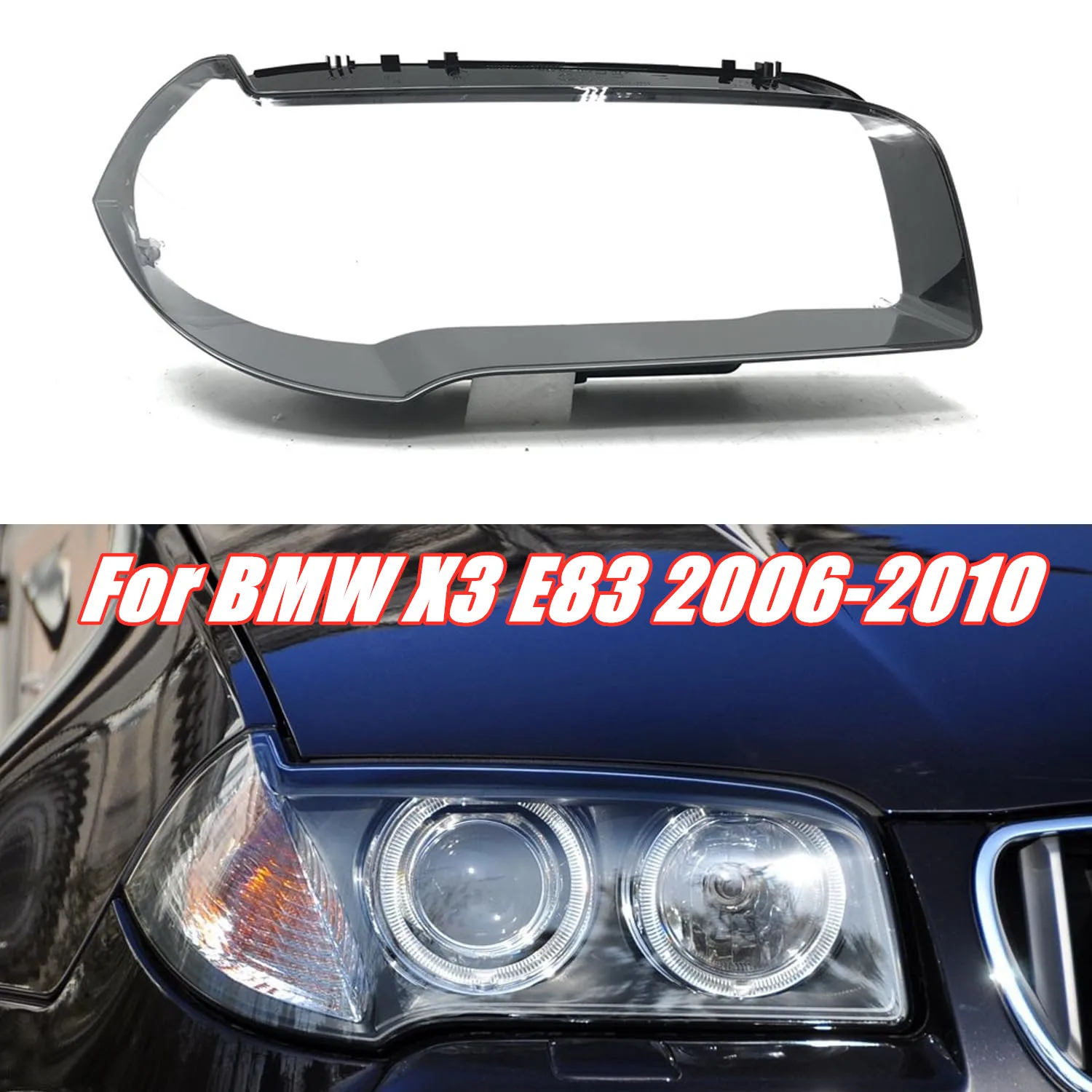 Car Headlight Lens Cover For BMW X3 E83 2006-2010 Clear Headlamp Cover Transparent Lampshade Head Lamp Shell Left Right
Car Headlight Lens Cover For BMW X3 E83 2006-2010 Clear Headlamp Cover Transparent Lampshade Head Lamp Shell Left Right