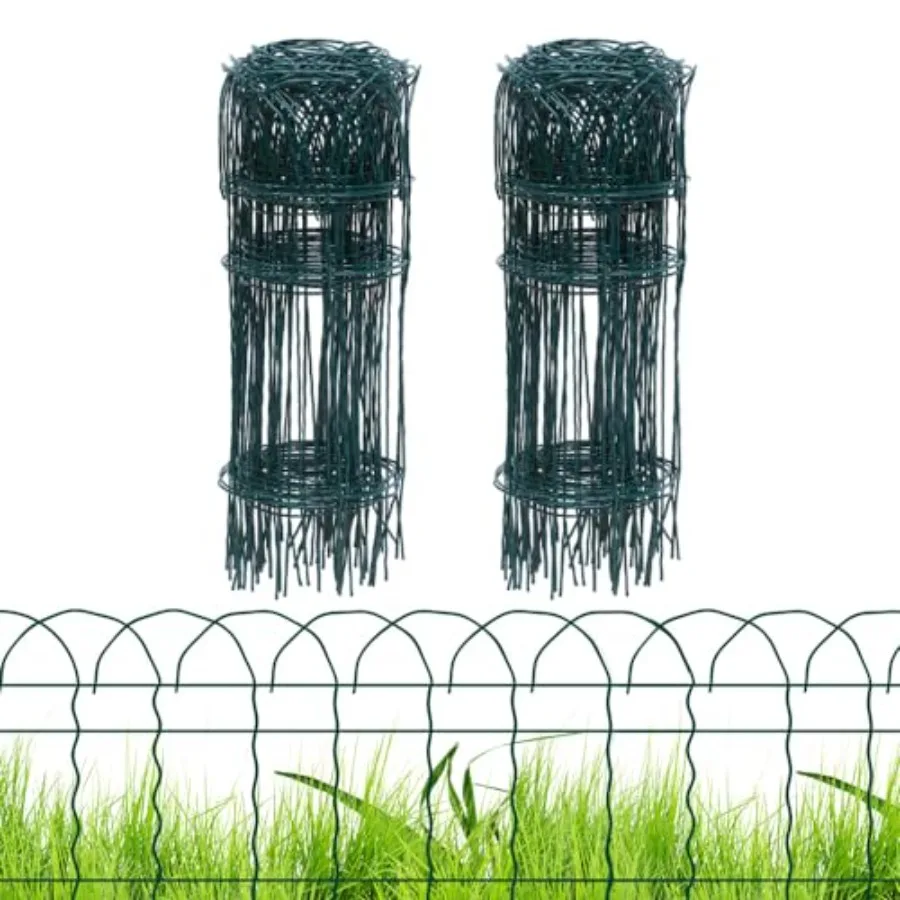 2 Rolls Garden Fence Border, 14 in x 40 Feet Metal Folding Fence Wire Roll Garden Border Edging, Garden Fence Roll Flower Bed F
2 Rolls Garden Fence Border, 14 in x 40 Feet Metal Folding Fence Wire Roll Garden Border Edging, Garden Fence Roll Flower Bed F