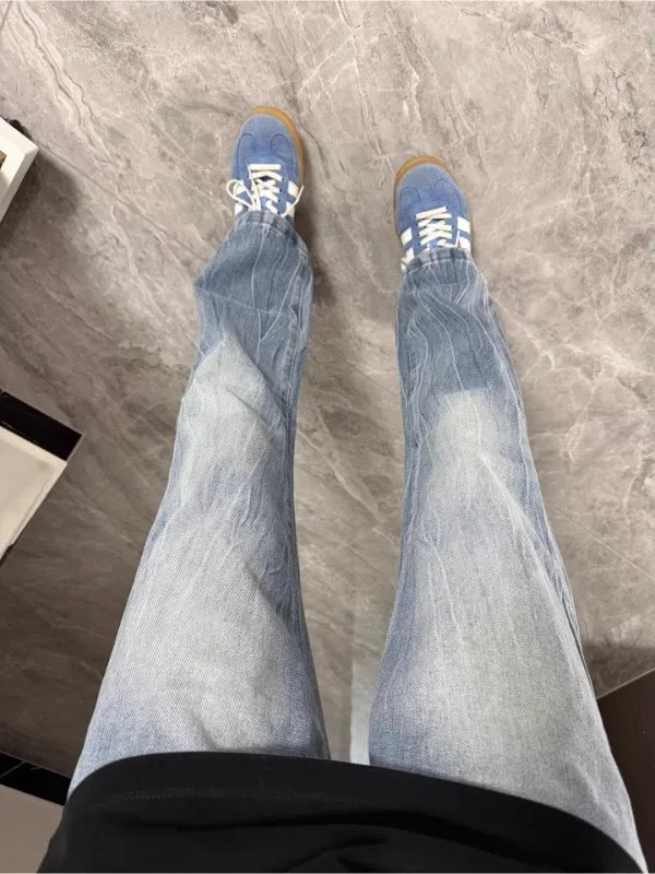 Blue Waed Lightning Pattern Straight Leg Men's Jeans American High Street Sle Visual Lengthening Casual Loose Fit Jeans
Blue Waed Lightning Pattern Straight Leg Men's Jeans American High Street Sle Visual Lengthening Casual Loose Fit Jeans