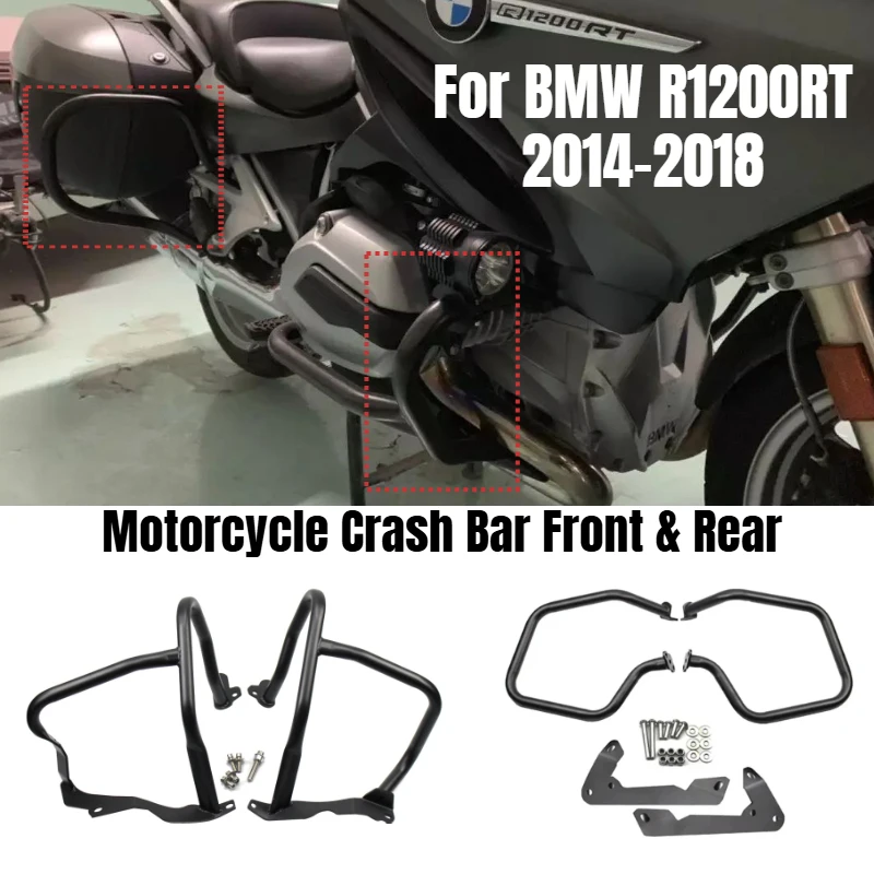 Motorcycle Engine Guard Crash Bars Front & Rear for BMW R1200RT 2014-2018, Motorcycle Highway Bumper Stunt Cage Protectors
Motorcycle Engine Guard Crash Bars Front & Rear for BMW R1200RT 2014-2018, Motorcycle Highway Bumper Stunt Cage Protectors