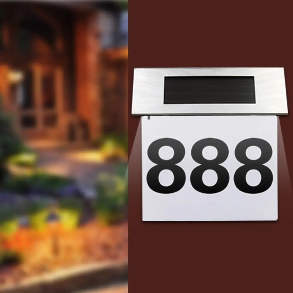 Solar-Powered LED Door Sign Light Stainless Steel Rainproof Home Door Number Lights with Digital Stickers Easy Install
Solar-Powered LED Door Sign Light Stainless Steel Rainproof Home Door Number Lights with Digital Stickers Easy Install