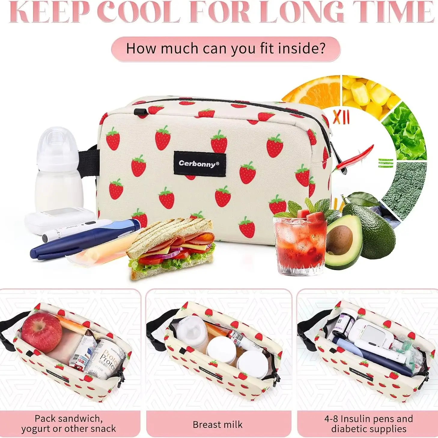 Summer Women Insulated Lunch Bag Leakproof Reusable Cooler for Food Small Capacity for kids Picnic Tote for Work Travel Outdoor
Summer Women Insulated Lunch Bag Leakproof Reusable Cooler for Food Small Capacity for kids Picnic Tote for Work Travel Outdoor