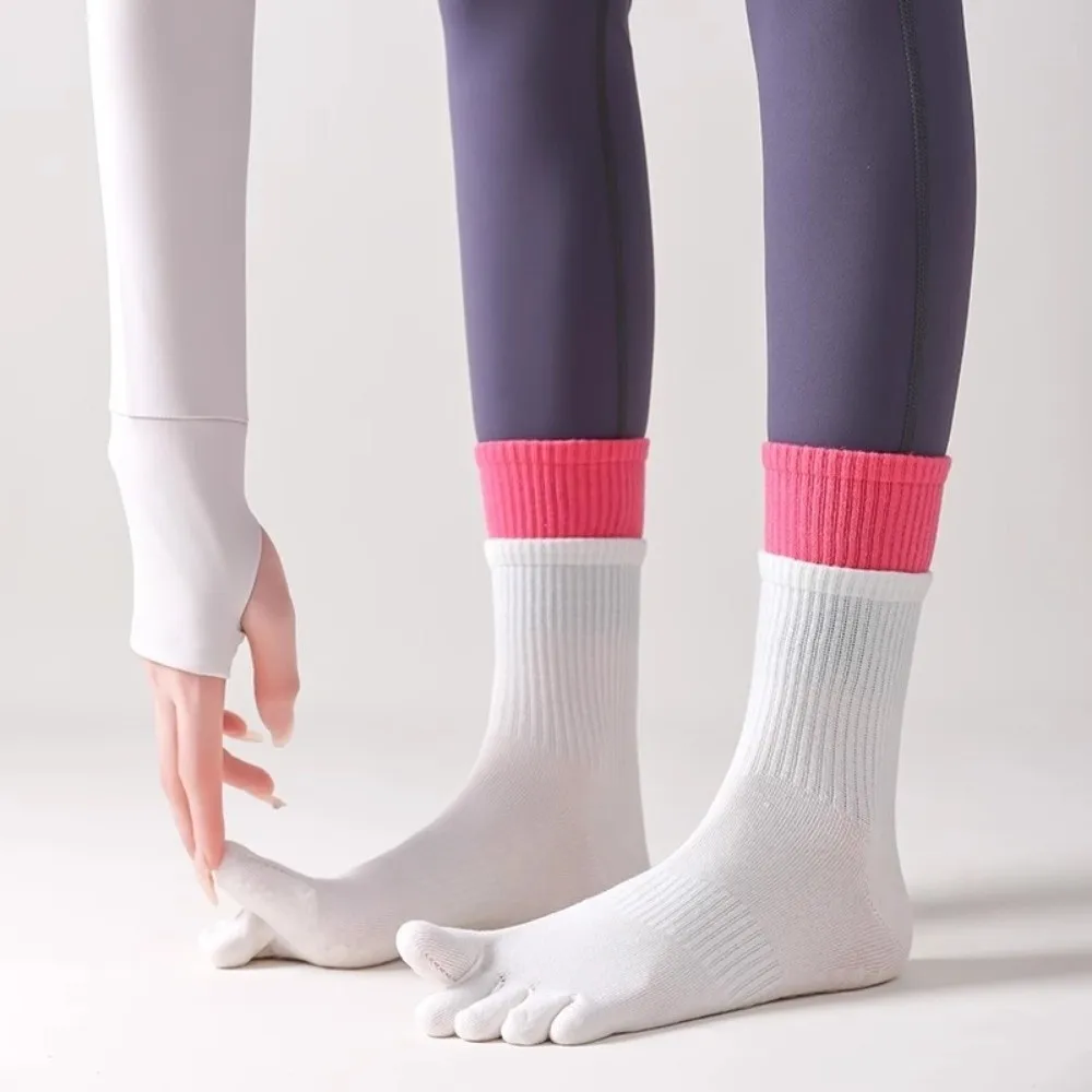 Breathable Five-finger Yoga Socks Cotton Silicone Non-slip Gym Sports Socks Five Toes Sweat Absorbing Pilates Fitness Socks
Breathable Five-finger Yoga Socks Cotton Silicone Non-slip Gym Sports Socks Five Toes Sweat Absorbing Pilates Fitness Socks