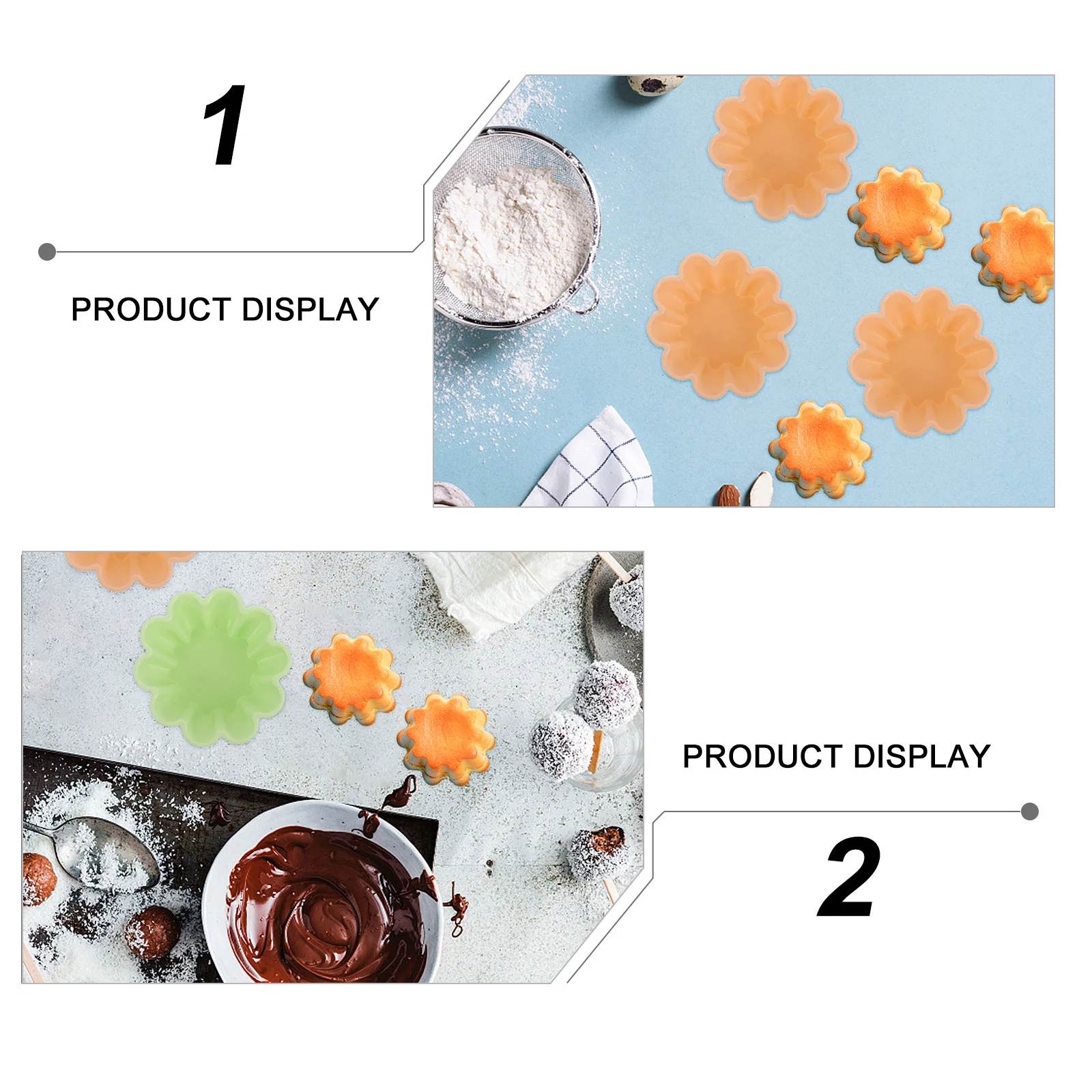10Pcs Silicone Cupcake Molds Candy Color Small Lightweight Flower Shape Baking Tools for Muffin Cake Homemade Desserts
10Pcs Silicone Cupcake Molds Candy Color Small Lightweight Flower Shape Baking Tools for Muffin Cake Homemade Desserts