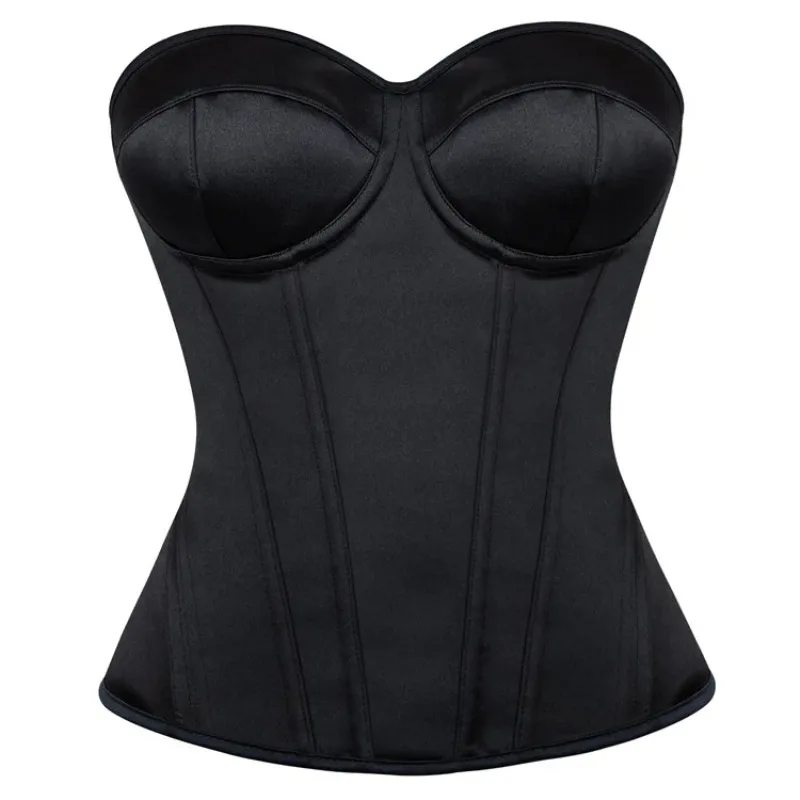 White Steel Boned Corset Overbust Bustier Lace Up Waist Trainer Tummy Control Girdles Tight Bodices Tops
White Steel Boned Corset Overbust Bustier Lace Up Waist Trainer Tummy Control Girdles Tight Bodices Tops