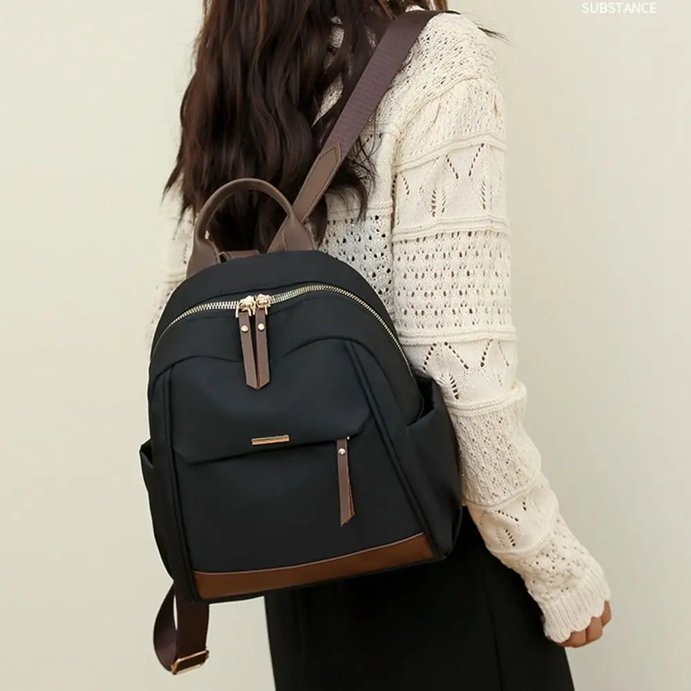 Повседневный холщовый нейлоновый рюкзак на молнии, легкий женский рюкзак в корейском стиле, большая вместительная оксфордская сумка на плечо, дорожная
Повседневный холщовый нейлоновый рюкзак на молнии, легкий женский рюкзак в корейском стиле, большая вместительная оксфордская сумка на плечо, дорожная