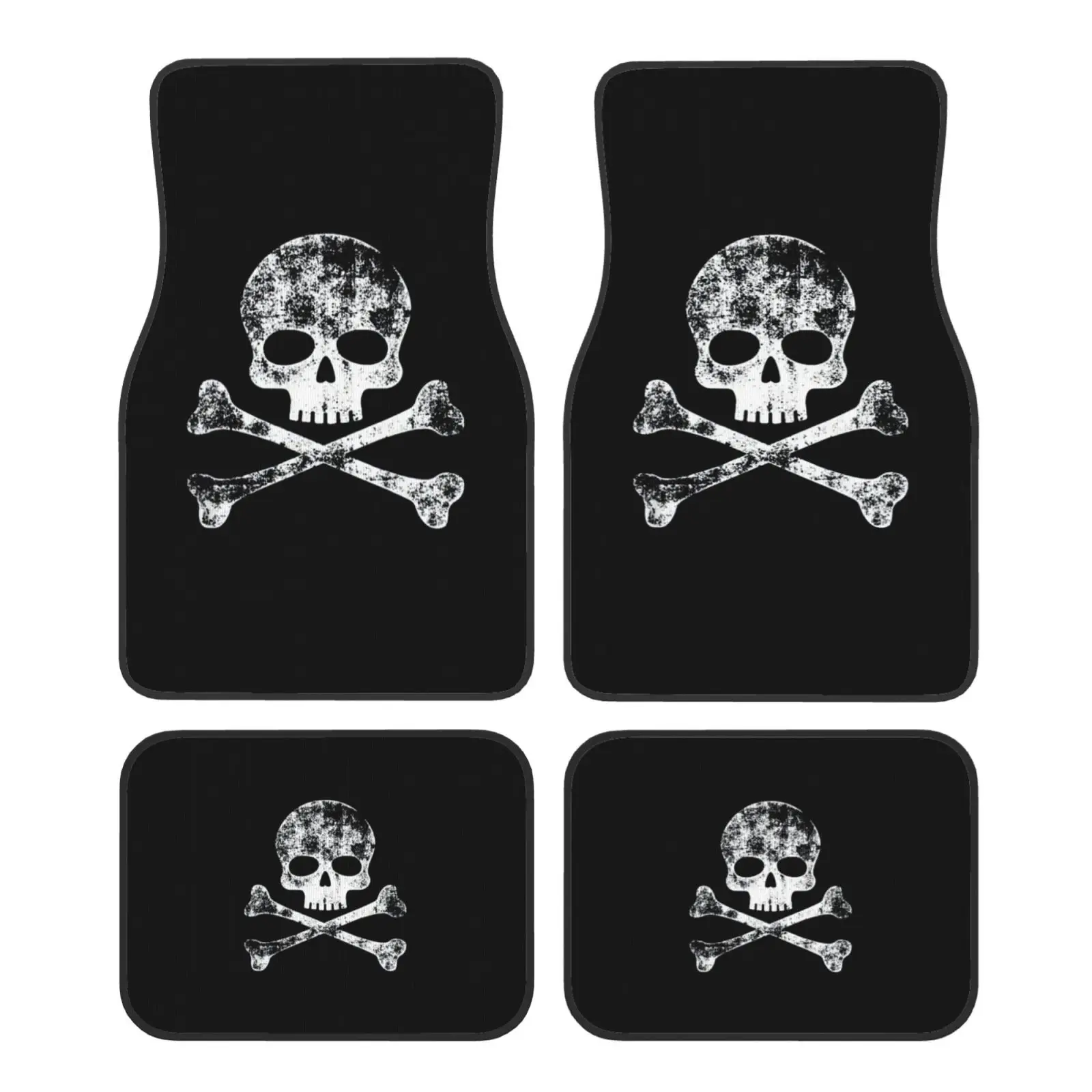 Skull Pattern Print Car Floor Mats of 4 Pieces Anti Slip Front and Rear Foot Mats Universal Car Accessories for SUV Van Truck
Skull Pattern Print Car Floor Mats of 4 Pieces Anti Slip Front and Rear Foot Mats Universal Car Accessories for SUV Van Truck