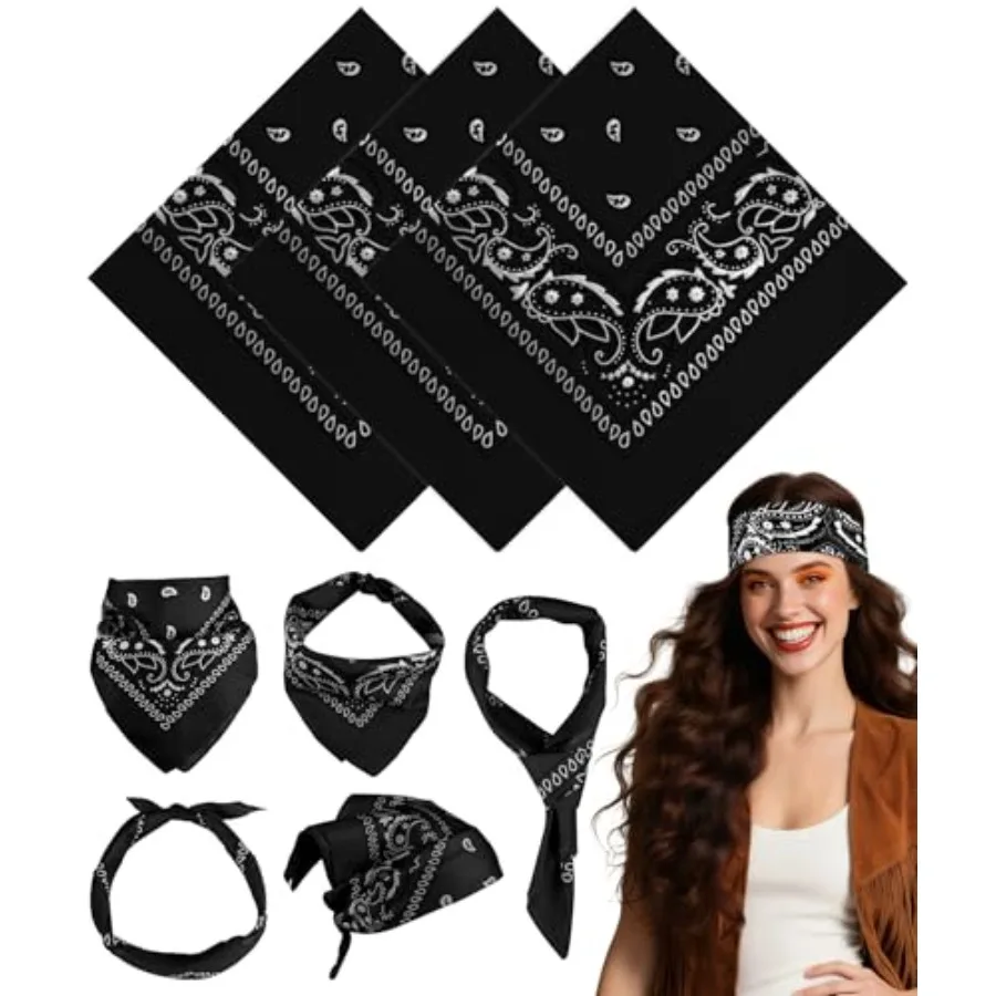 3/6/ Pack Bandanas for Women Men, Paisley Pattern Bandana Handkerchiefs Outdoor Multi-Purpose Cowboy 0% Polyester
3/6/ Pack Bandanas for Women Men, Paisley Pattern Bandana Handkerchiefs Outdoor Multi-Purpose Cowboy 0% Polyester