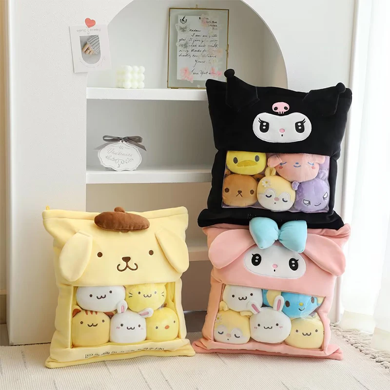 Sanrio Pillow Cushion Plush Toy Anime Melody Kuromi Headrest Student Girl Gifts Super Soft Plush Doll Home Decorations Bedroom
Sanrio Pillow Cushion Plush Toy Anime Melody Kuromi Headrest Student Girl Gifts Super Soft Plush Doll Home Decorations Bedroom