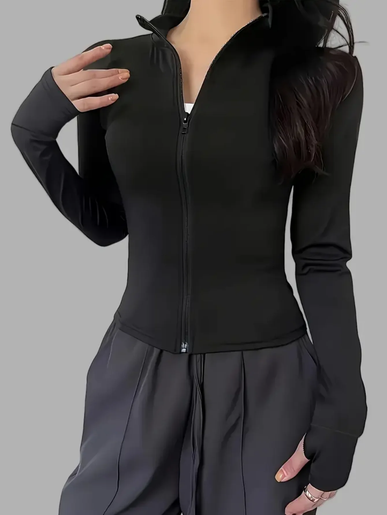 Новая женская куртка для йоги, профессиональная спортивная куртка для бега, езды на велосипеде, фитнес-топ с длинными рукавами, тренировка по пилатесу, бег на открытом воздухе
Новая женская куртка для йоги, профессиональная спортивная куртка для бега, езды на велосипеде, фитнес-топ с длинными рукавами, тренировка по пилатесу, бег на открытом воздухе