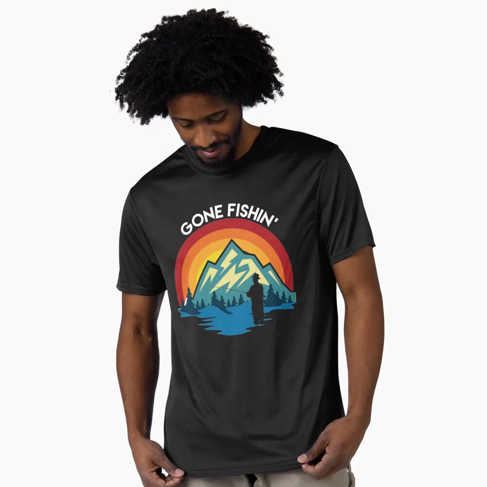 Gone Fishin' Outdoors Retro Funny fishing Gift T shirt 100% cotton print tee O-Neck Short Sleeve Graphic Clothes All size tops
Gone Fishin' Outdoors Retro Funny fishing Gift T shirt 100% cotton print tee O-Neck Short Sleeve Graphic Clothes All size tops
