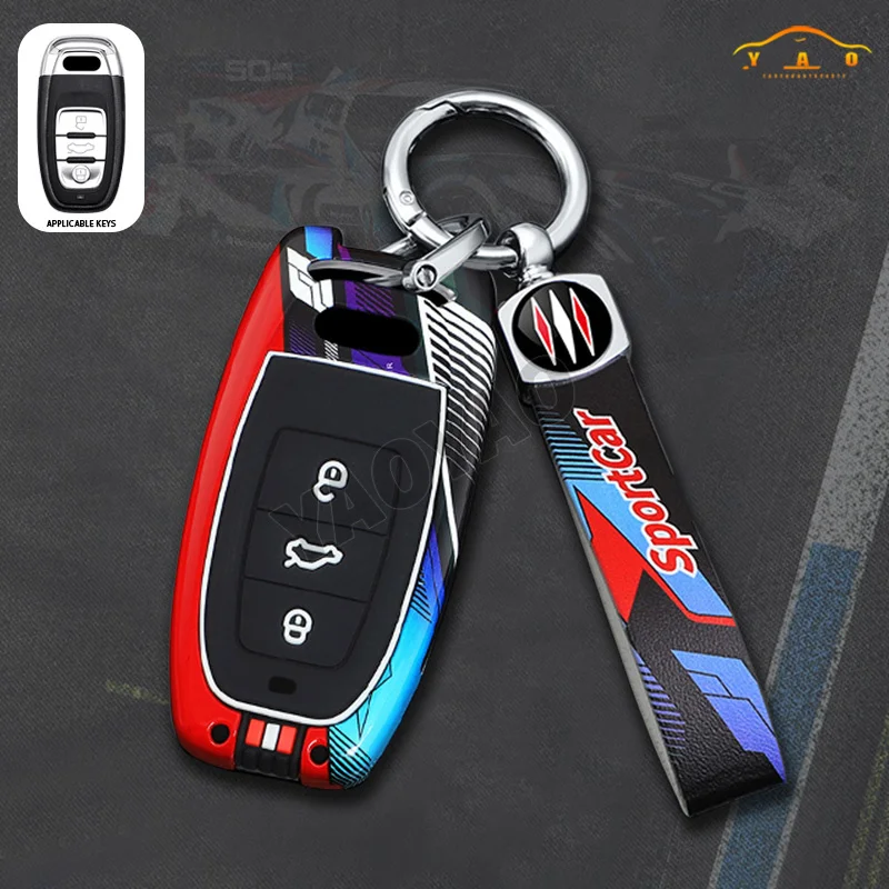 Tricolor Coloured Drawing Car Shell Key Case Cover for Audi A1 A3 A4 A5 A6 A7 A8 Quattro Q3 Q5 Q7 S4 S5 S6 S7 S8 R8 TT 
Tricolor Coloured Drawing Car Shell Key Case Cover for Audi A1 A3 A4 A5 A6 A7 A8 Quattro Q3 Q5 Q7 S4 S5 S6 S7 S8 R8 TT