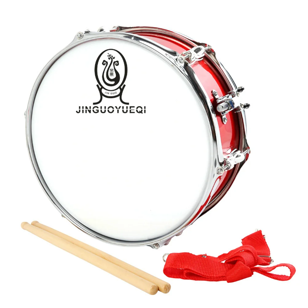 Colorful Red Snare Drum Student Steel Shell Percussion Adjustable Strap Comfortable Drumsticks Musical Instrument for Children
Colorful Red Snare Drum Student Steel Shell Percussion Adjustable Strap Comfortable Drumsticks Musical Instrument for Children